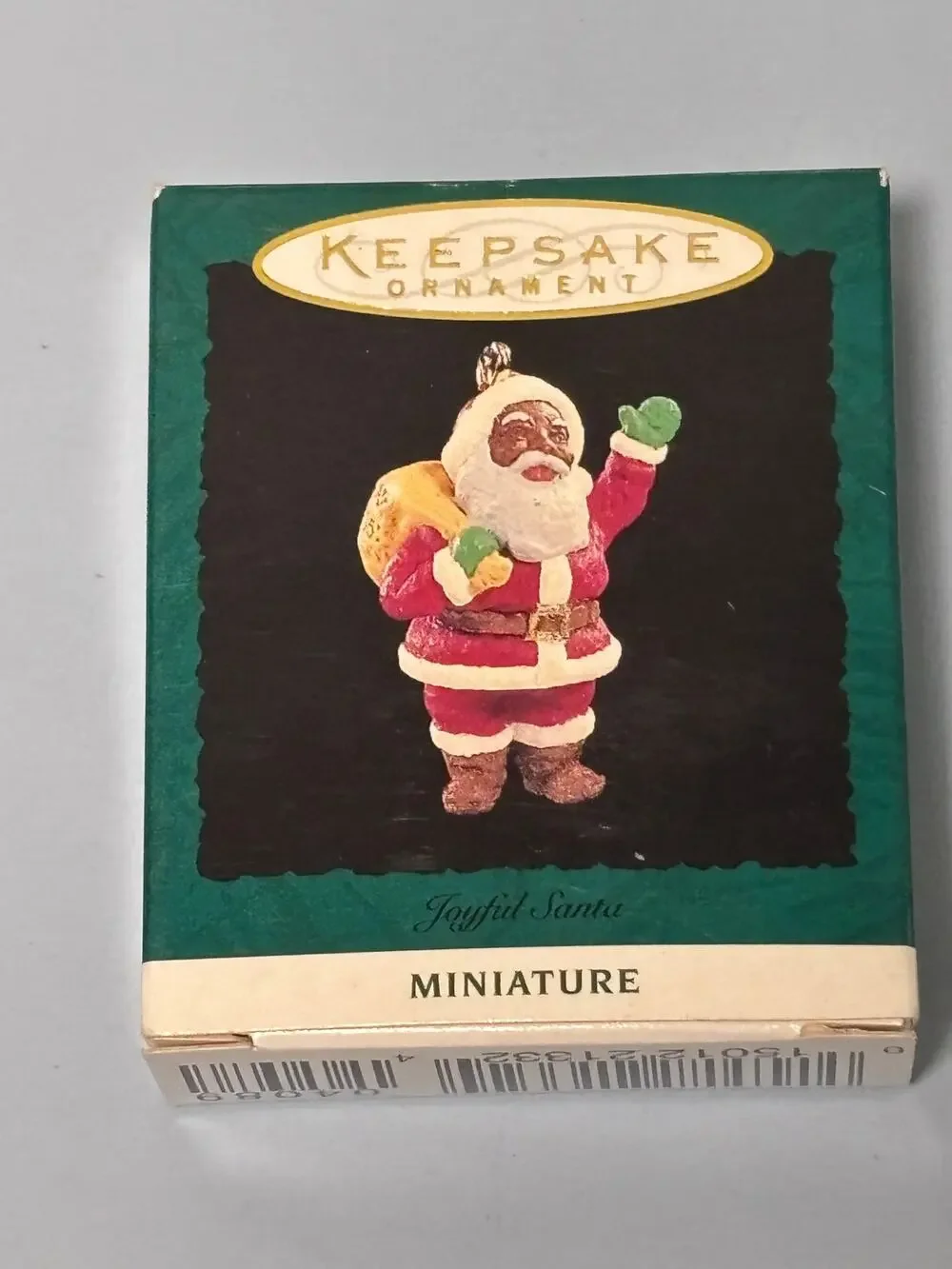Hallmark Keepsake Ornament Miniature Joyful Santa Claus 1995 Christmas Tree New